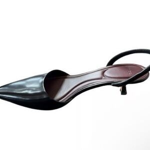 Vince Black Slingback kitten Heels 39/8.5